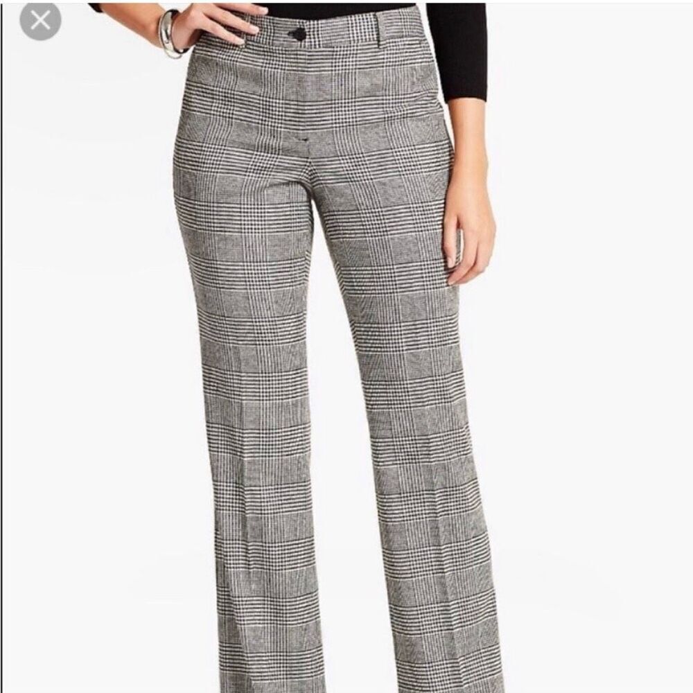 Talbots NWT Raleigh plaid wool trouser pants size 10p